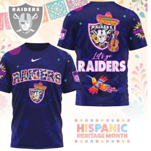 Las Vegas Raiders Sugar Skull Hispanic Heritage Month Shirt