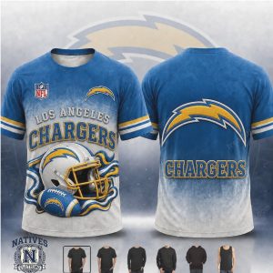 Los Angeles Chargers Football Helmet Lightning Hoodie