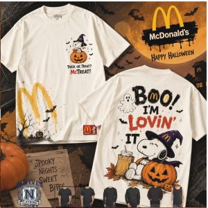 McDonald Snoopy Pumpkin Halloween Spooky T Shirt