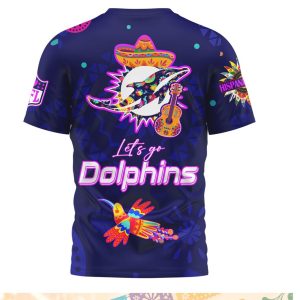 Miami Dolphins Logo Sombrero Hispanic Heritage Month Shirt Miami Dolphins Logo Sombrero Hispanic Heritage Month Shirt