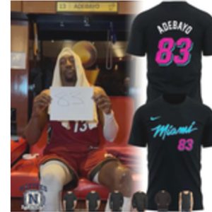 Miami Heat Adebayo 83 Basketball T Shirt