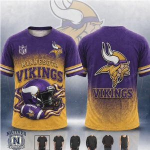 Minnesota Vikings Football Helmet Vintage Hoodie