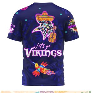 Minnesota Vikings Sugar Skull Hispanic Heritage Month Shirt Minnesota Vikings Sugar Skull Hispanic Heritage Month Shirt