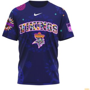 Minnesota Vikings Sugar Skull Hispanic Heritage Month Shirt
