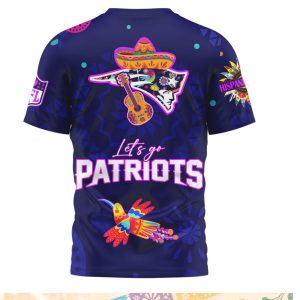 New England Patriots Sugar Skull Hispanic Heritage Month Shirt New England Patriots Sugar Skull Hispanic Heritage Month Shirt