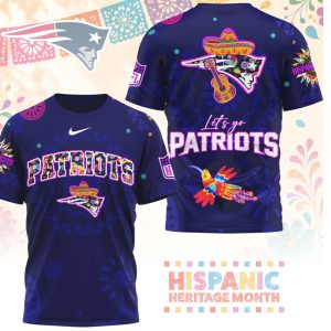 New England Patriots Sugar Skull Hispanic Heritage Month Shirt