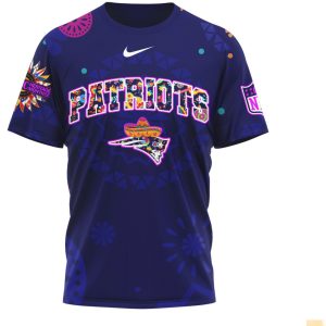 New England Patriots Sugar Skull Hispanic Heritage Month Shirt