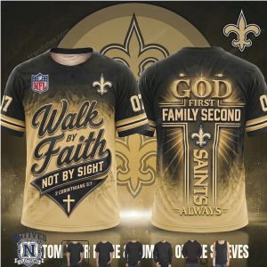 New Orleans Saints Football Cross Walk By Faith T Shirt