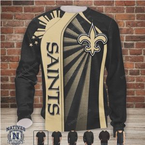 New Orleans Saints Football Sunburst Graphic Hoodie