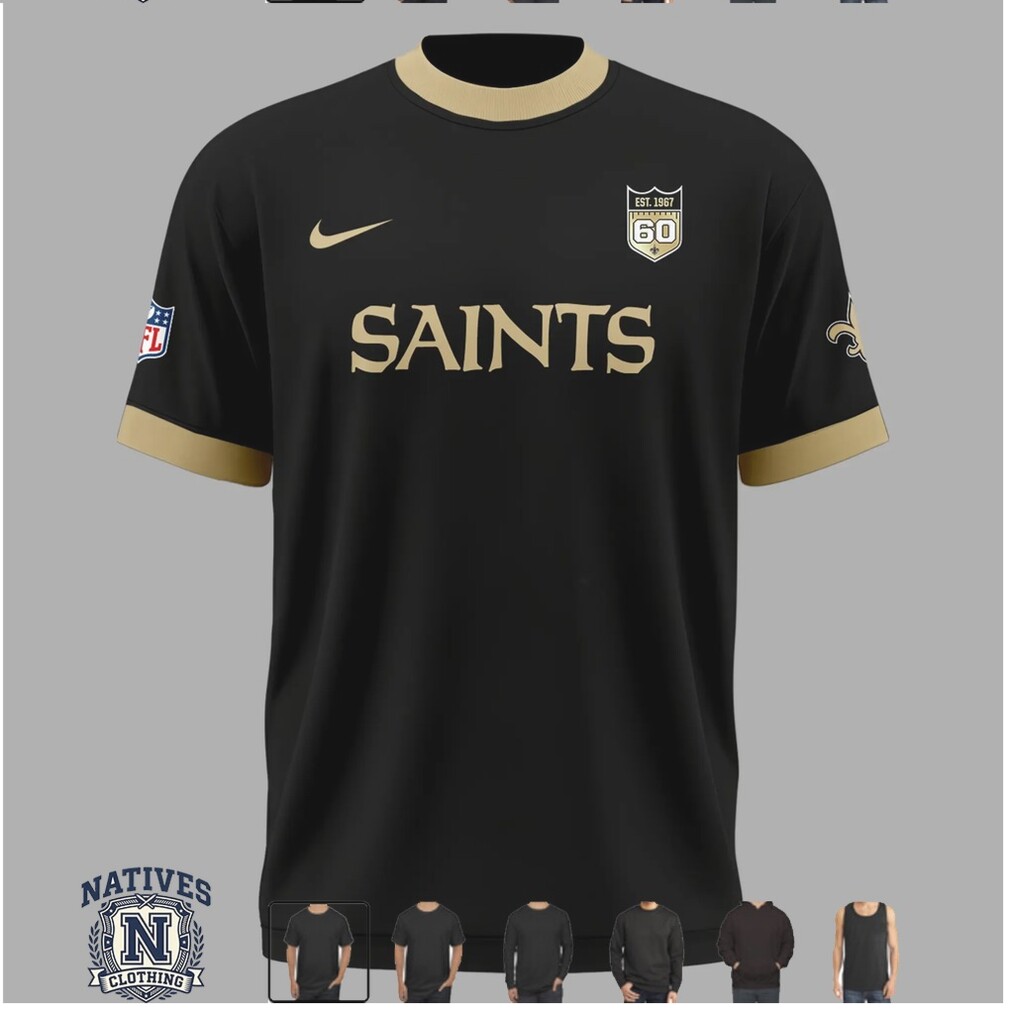 New Orleans Saints Football Team Mascot Logo T Shirt New Orleans Saints Football Team Mascot Logo T Shirt