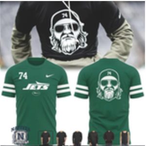 New York Football Coach Sunglasses Beard T Shirt