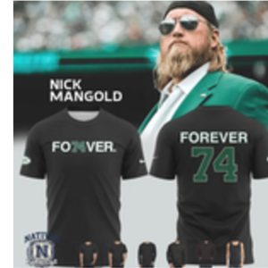 New York Football Nick Mangold 74 Forever T Shirt