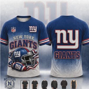 New York Giants Football Helmet American Flag Hoodie