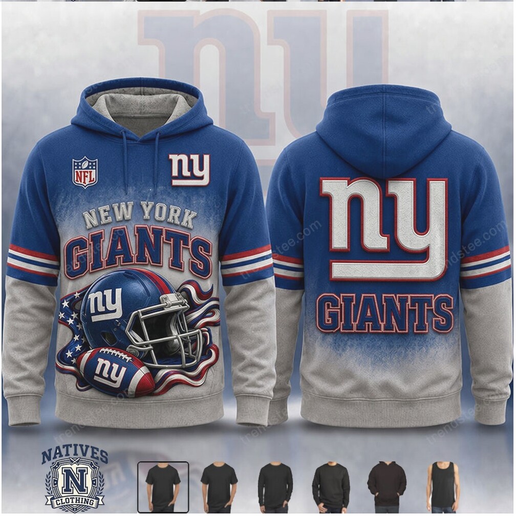 New York Giants Football Helmet American Flag Hoodie New York Giants Football Helmet American Flag Hoodie