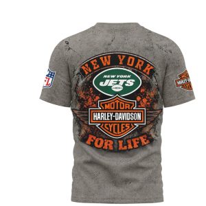 New York Jets Harley Davidson Motorcycle Shirt