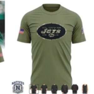 New York Jets Nick Mangold 74 Camo Military T Shirt