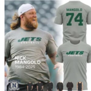 New York Jets Nick Mangold 74 Legend Football T Shirt