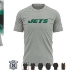 New York Jets Nick Mangold 74 Vertical T Shirt