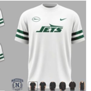 New York Jets Stadium White Out Football T Shirt