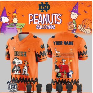 Notre Dame Fighting Irish Peanuts Halloween Snoopy Sports Jersey