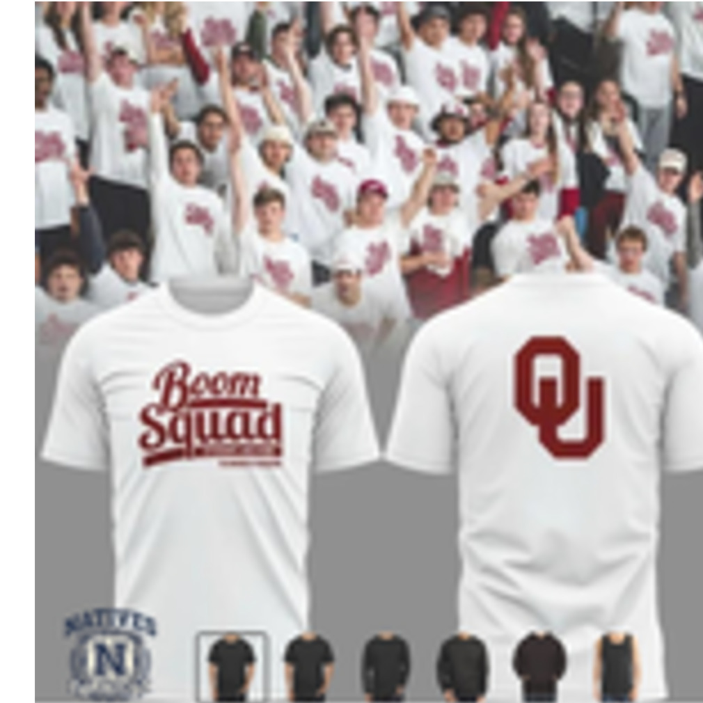 Oklahoma Sooners Boom Squad Student Section T Shirt Oklahoma Sooners Boom Squad Student Section T Shirt