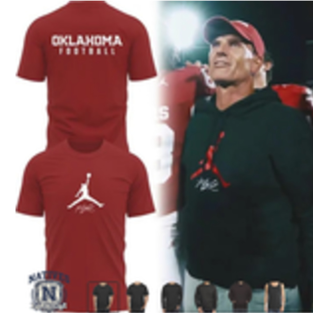 Oklahoma Sooners Football Jumpman Flight Logo T Shirt Oklahoma Sooners Football Jumpman Flight Logo T Shirt