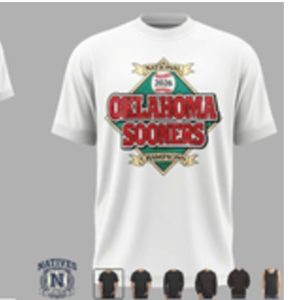 Oklahoma Sooners National Champions Baseball T Shirt