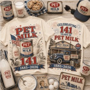 Pet Milk Celebrating 141 Years Creamery Vintage T Shirt