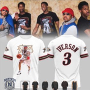 Philadelphia Basketball Legend Allen Iverson 3 T Shirt