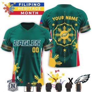Philadelphia Eagles Filipino Heritage Month Custom Name Jersey