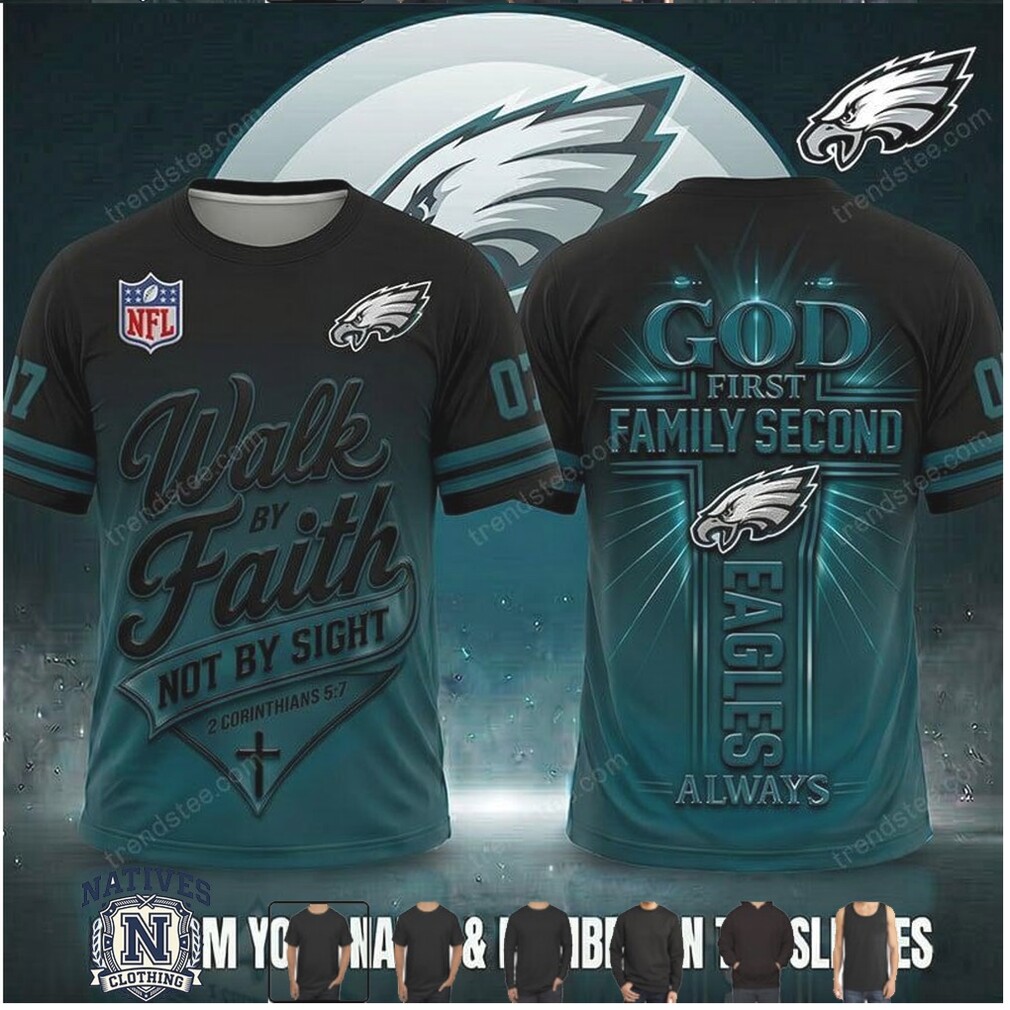 Philadelphia Eagles Football Cross Walk By Faith T Shirt Philadelphia Eagles Football Cross Walk By Faith T Shirt