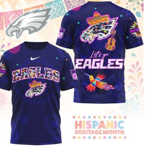 Philadelphia Eagles Sugar Skull Hispanic Heritage Month Shirt