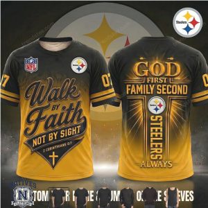 Pittsburgh Football Faith Family Cross Sports Jersey