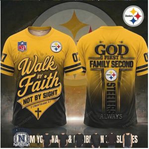 Pittsburgh Football Faith Family Cross Sports Jersey