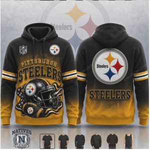 Pittsburgh Steelers Helmet Football Fan Apparel T Shirt