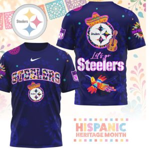 Pittsburgh Steelers Sugar Skull Hispanic Heritage Month Shirt