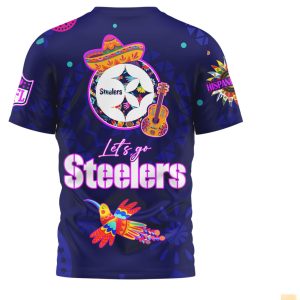 Pittsburgh Steelers Sugar Skull Hispanic Heritage Month Shirt