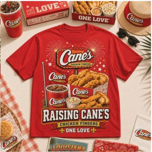 Raising Canes Fast Food Vintage Car 28 Years Graphic T Shirt