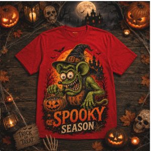 Rat Fink Spooky Season Halloween Witch Vintage T Shirt