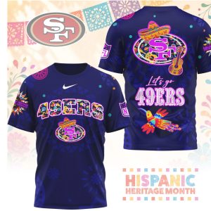 San Francisco 49ers Sugar Skull Hispanic Heritage Month Shirt