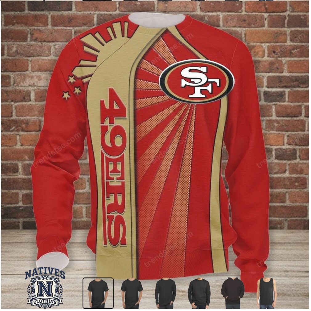 San Francisco Football Sunburst Logo Fan Jersey San Francisco Football Sunburst Logo Fan Jersey