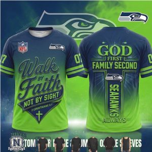 Seattle Seahawks Football Cross Walk By Faith T Shirt