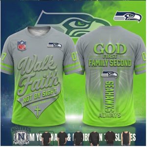 Seattle Seahawks Football Cross Walk By Faith T Shirt