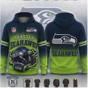 Seattle Seahawks Football Helmet Graphic T Shirt