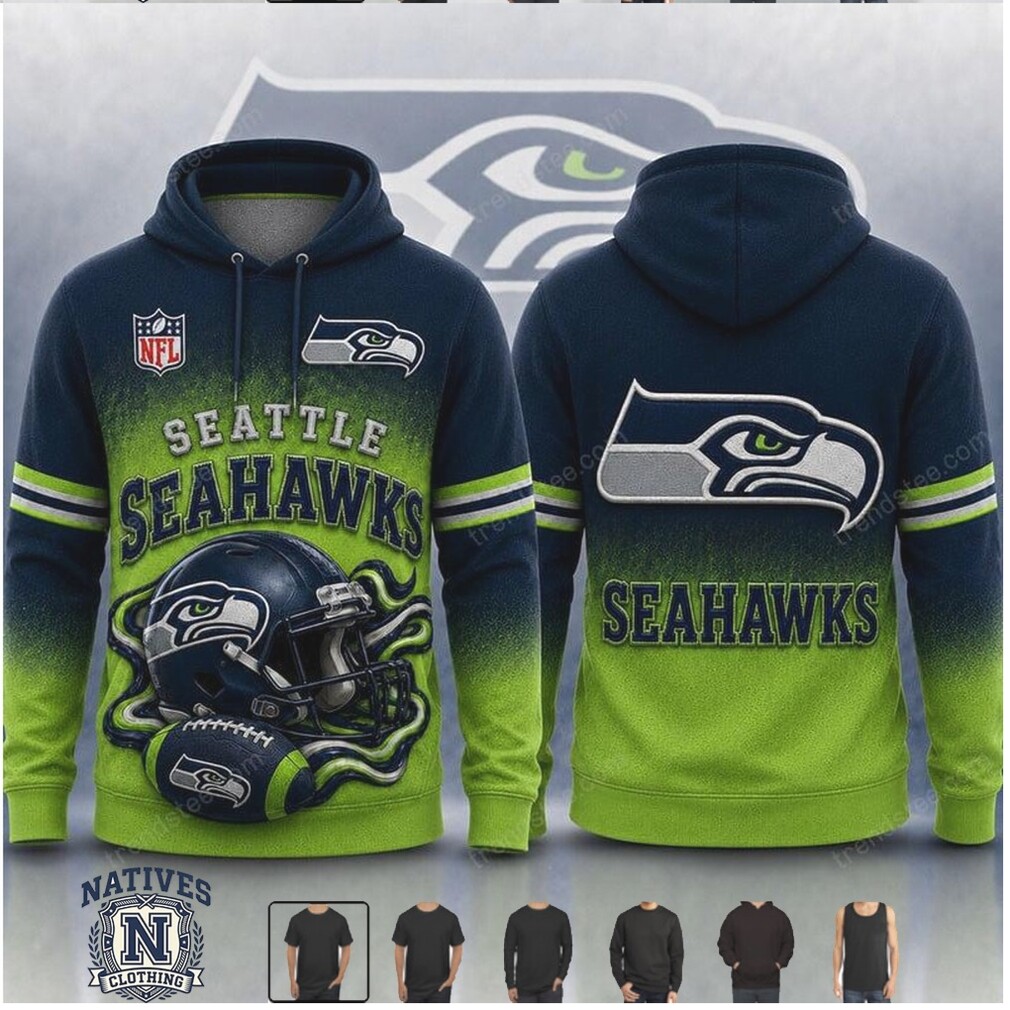 Seattle Seahawks Football Helmet Graphic T Shirt Seattle Seahawks Football Helmet Graphic T Shirt