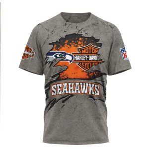 Seattle Seahawks Harley Davidson Motorcycle Shirt Seattle Seahawks Harley Davidson Motorcycle Shirt