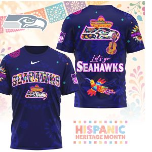 Seattle Seahawks Sugar Skull Hispanic Heritage Month Shirt Seattle Seahawks Sugar Skull Hispanic Heritage Month Shirt