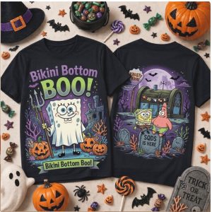 SpongeBob SquarePants Ghost Bikini Bottom Boo Trick Or Treat T Shirt