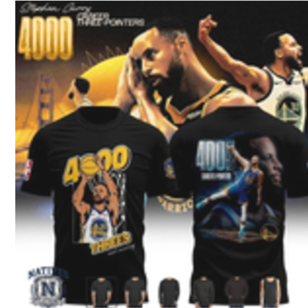 Stephen Curry Career 3 Pointers Golden State Warriors T Shirt Stephen Curry Career 3 Pointers Golden State Warriors T Shirt