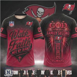 Tampa Bay Buccaneers Football Cross Walk By Faith T Shirt